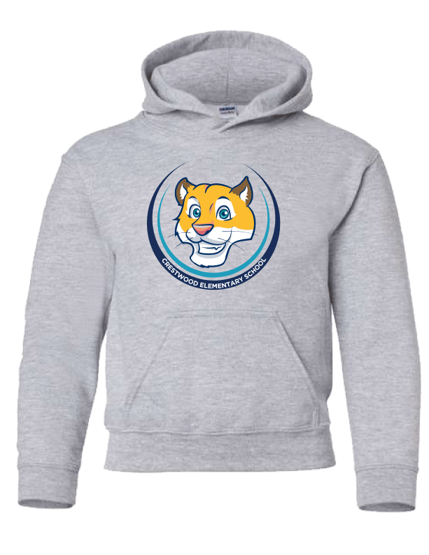 Youth Hoodie 50/50 Center Cat - CE18500